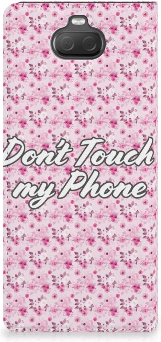 Sony Xperia 10 Design Case Flowers Pink DTMP
