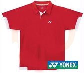 Yonex tennis badminton polo YTM-2113 rood - maat XS