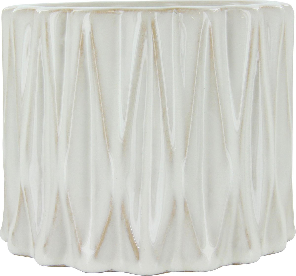 Braxton Home Collection - Bark Vaas Set van 2 - Wit