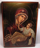 Groot Icoon Madonna with Child B19xH25