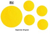 5x Superstar fel geel 45 gram colour 044