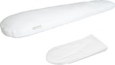 Mikoala Body Pillow XL in comforthoes + satijn katoenen sloop - Lichaamskussen - 140x23cm - Navulbaar