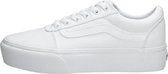 Vans Ward Platform Canvas Dames Sneakers - White - Maat 37
