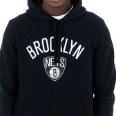 New Era Brooklyn Nets Hoodie- Sporttrui - Zwart - L - Basketbal