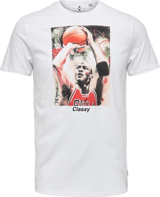 Only \u0026 Sons Michael Jordan T-Shirt Wit Kledingmaat : S | bol.com