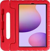 Samsung Galaxy Tab S6 Lite Hoes Kinder Hoes Kids Case Hoesje - Rood