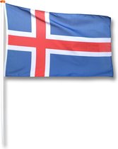 Vlag IJsland 100x150 cm.