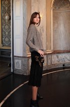 Sissy-Boy - Zwarte rok met goudkleurig lurex
