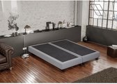 CREASOM bedbodems 2 x 90 x 200 - 14 vaste latten - LICHTGRIJS - SEQUOIA