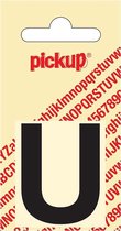 Pickup plakletter Helvetica 40 mm - zwart U