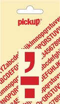 Pickup plakletter Helvetica 60 mm - punt komma rood