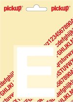 Pickup plakletter Helvetica 80 mm - wit E
