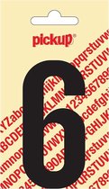 Pickup plakcijfer Nobel 90 mm zwart 6 - 310020906