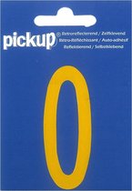 Pickup plakcijfer reflecterend geel - 70 mm 0