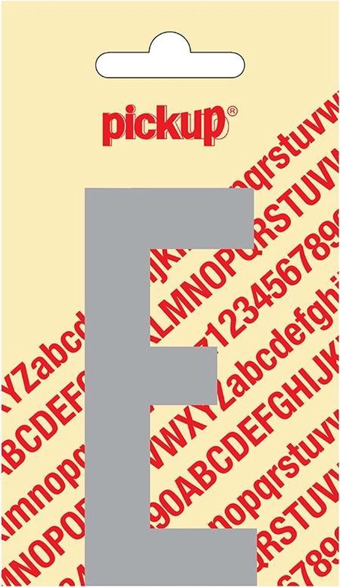 Pickup plakletter Nobel 90 mm - lichtgrijs E