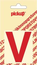Pickup plakletter Helvetica 60 mm - rood V
