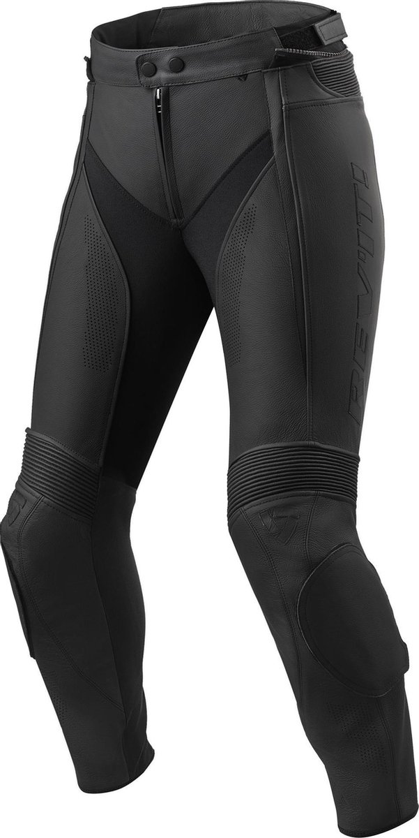 REV'IT! Xena 3 Lady Black Leather Motorcycle Pants 40
