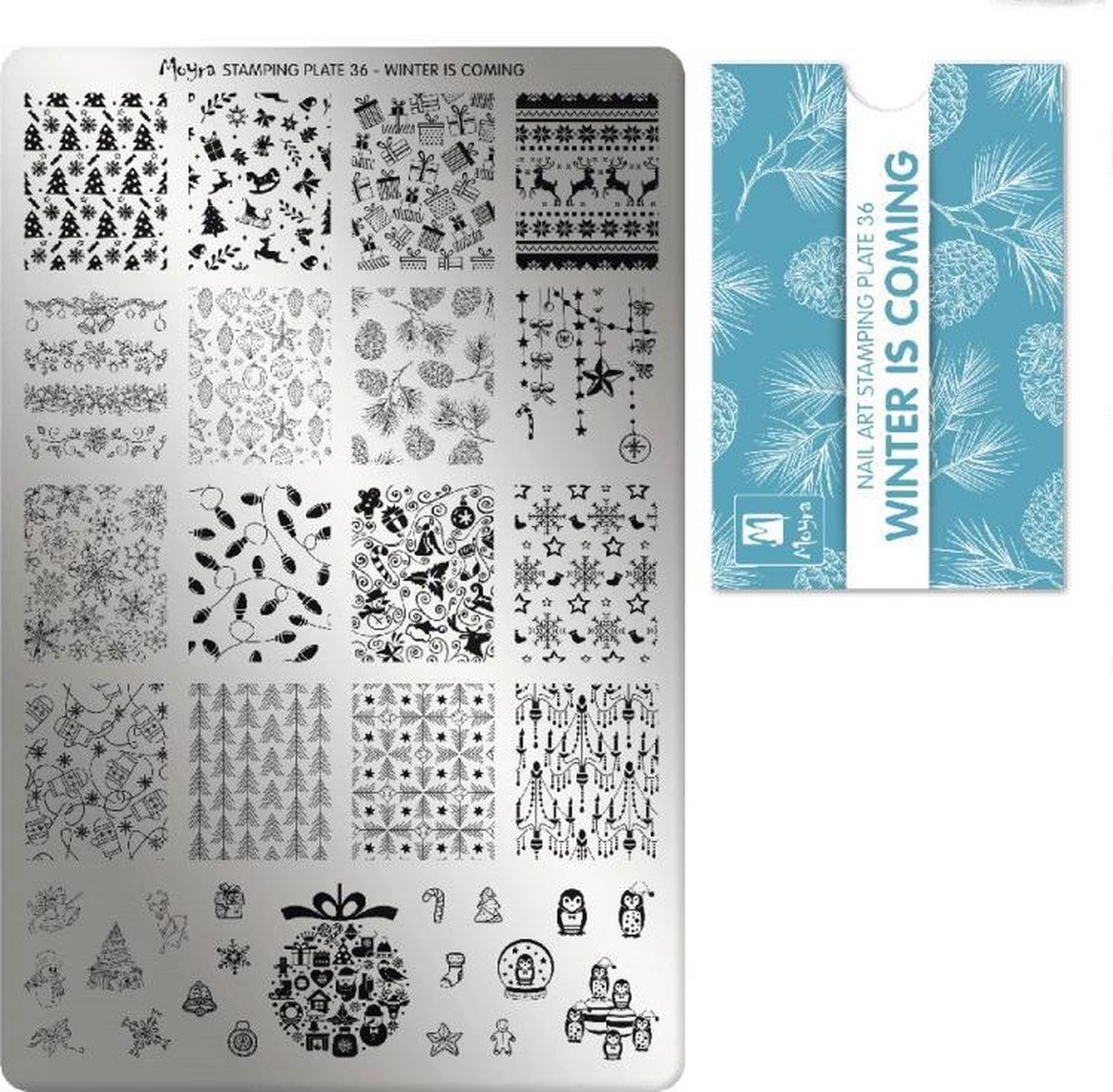 Goedkoopste Moyra Stamping Plate | Nail Art Stempelplaat 36 Winter is Coming