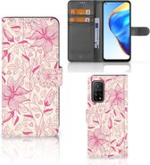 Telefoon Hoesje Xiaomi Mi 10T Pro | Mi 10T Magnet Case Pink Flowers