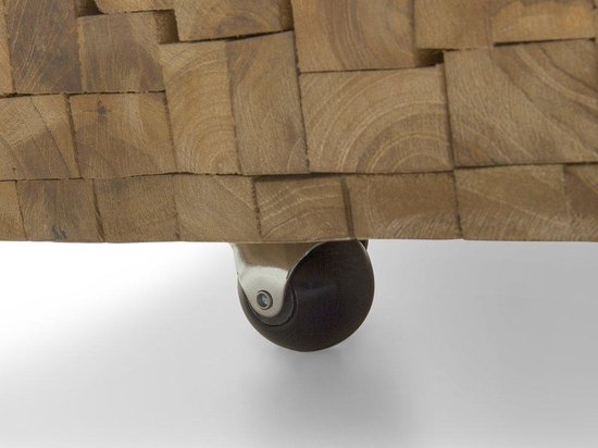 BELIANI GANDER - Salontafel - Lichte houtkleur - Teakhout