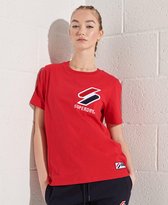 Superdry Dames tshirt Sportstyle T-shirt met chenille