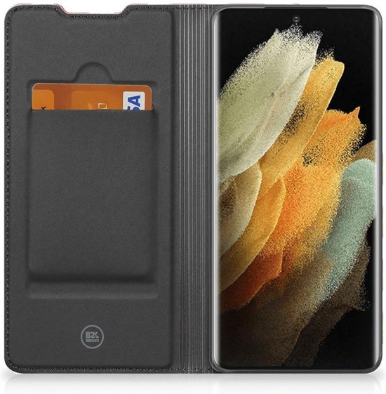 Book Case Samsung Galaxy S21 Ultra Phone Case Paprika Red