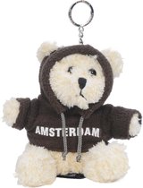 Memoriez Teddybeer sleutelhanger met bruine trui