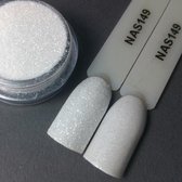 Nailart Sugar - Nagel glitter - Korneliya Nailart Decor Zand 149 Clear  Silver White