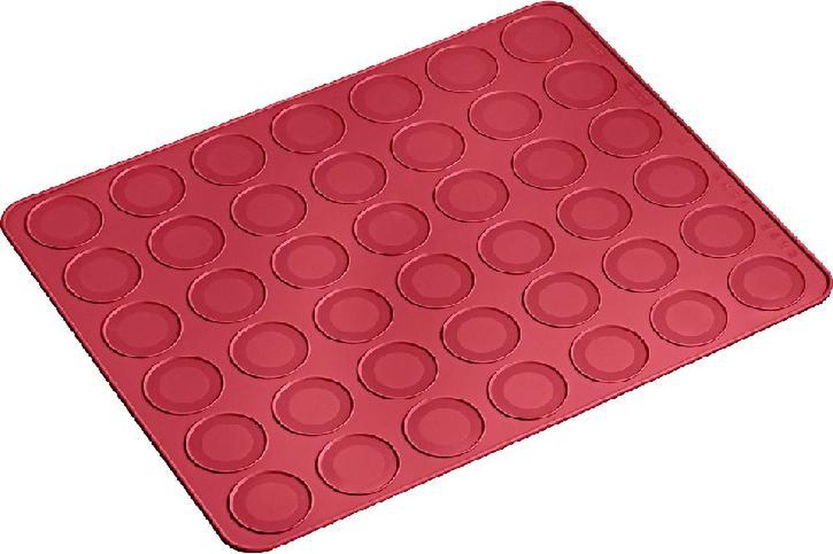 Lurch - bakmat macaron - 38 x 30 cm - rood