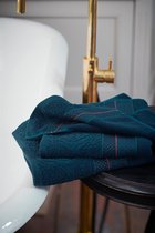Pip Studio badgoed Soft Zellige dark blue - handdoek 70x140 cm