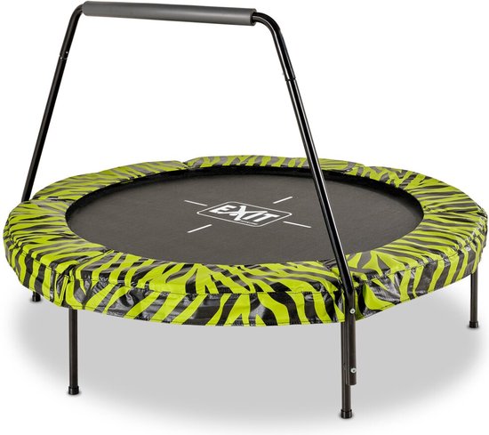 EXIT Tiggy junior trampoline met beugel ø140cm - zwart/groen