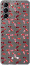 6F hoesje - geschikt voor Samsung Galaxy S21 -  Transparant TPU Case - Cherry's #ffffff