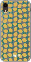 6F hoesje - geschikt voor iPhone Xr - Transparant TPU Case - Lemons #ffffff