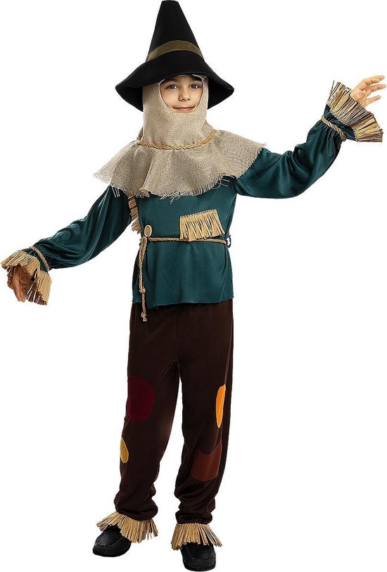 FUNIDELIA Scarecrow kostuum - The Wizard of Oz - 7-9 jaar (134-146 cm)