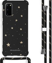 iMoshion Design hoesje met koord voor de Samsung Galaxy S20 Plus - Sterren - Zwart / Goud