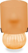 Tom Kaarsenhouder 26 X 10 X 10 Cm Glas Oranje
