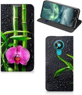 Hoesje Nokia 3.4 Wallet Bookcase Orchidee