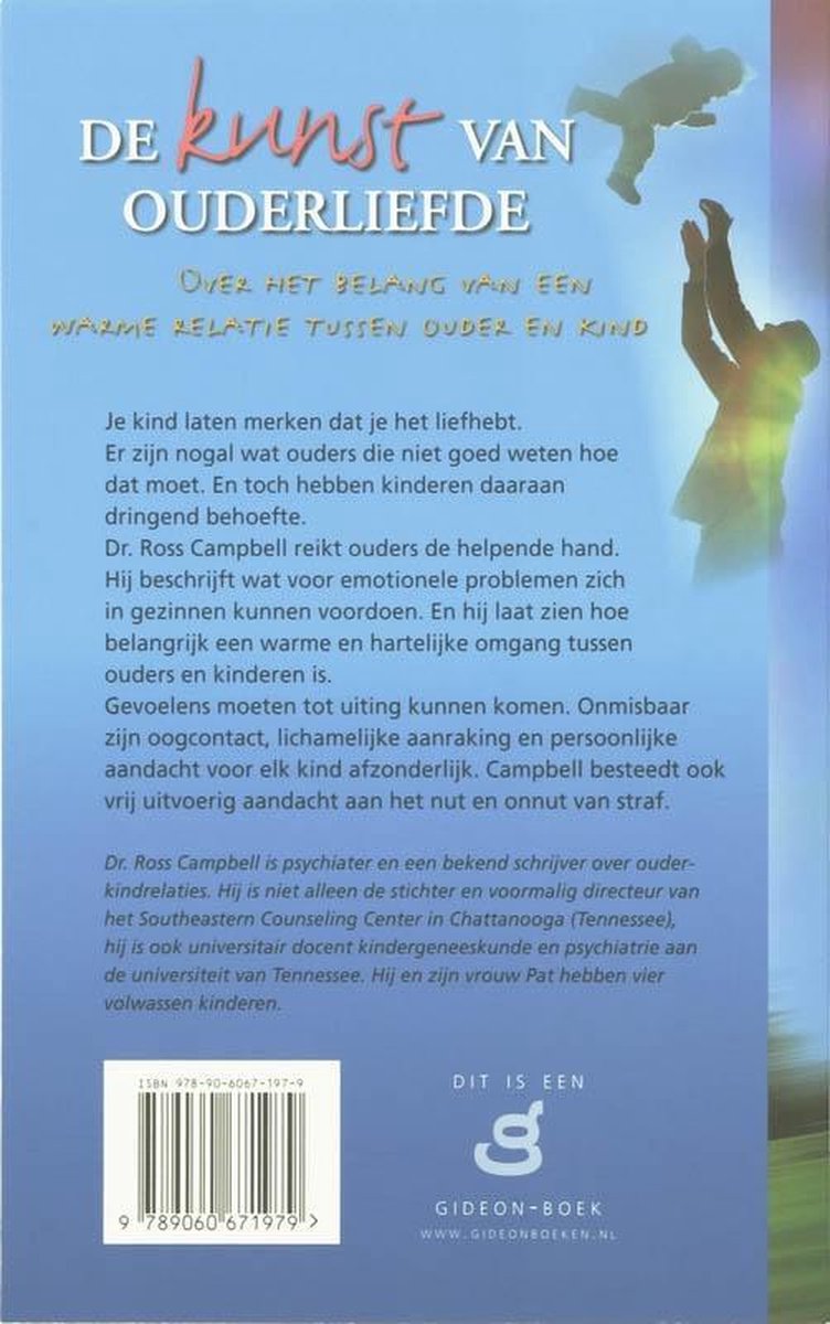 De kunst van ouderliefde - back cover