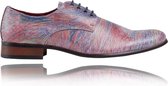 Colorwave - Maat 47 - Lureaux - Kleurrijke Schoenen Voor Heren - Veterschoenen Met Print
