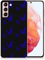 Telefoonhoesje Samsung Galaxy S21 TPU Silicone Hoesje Vlinder Patroon