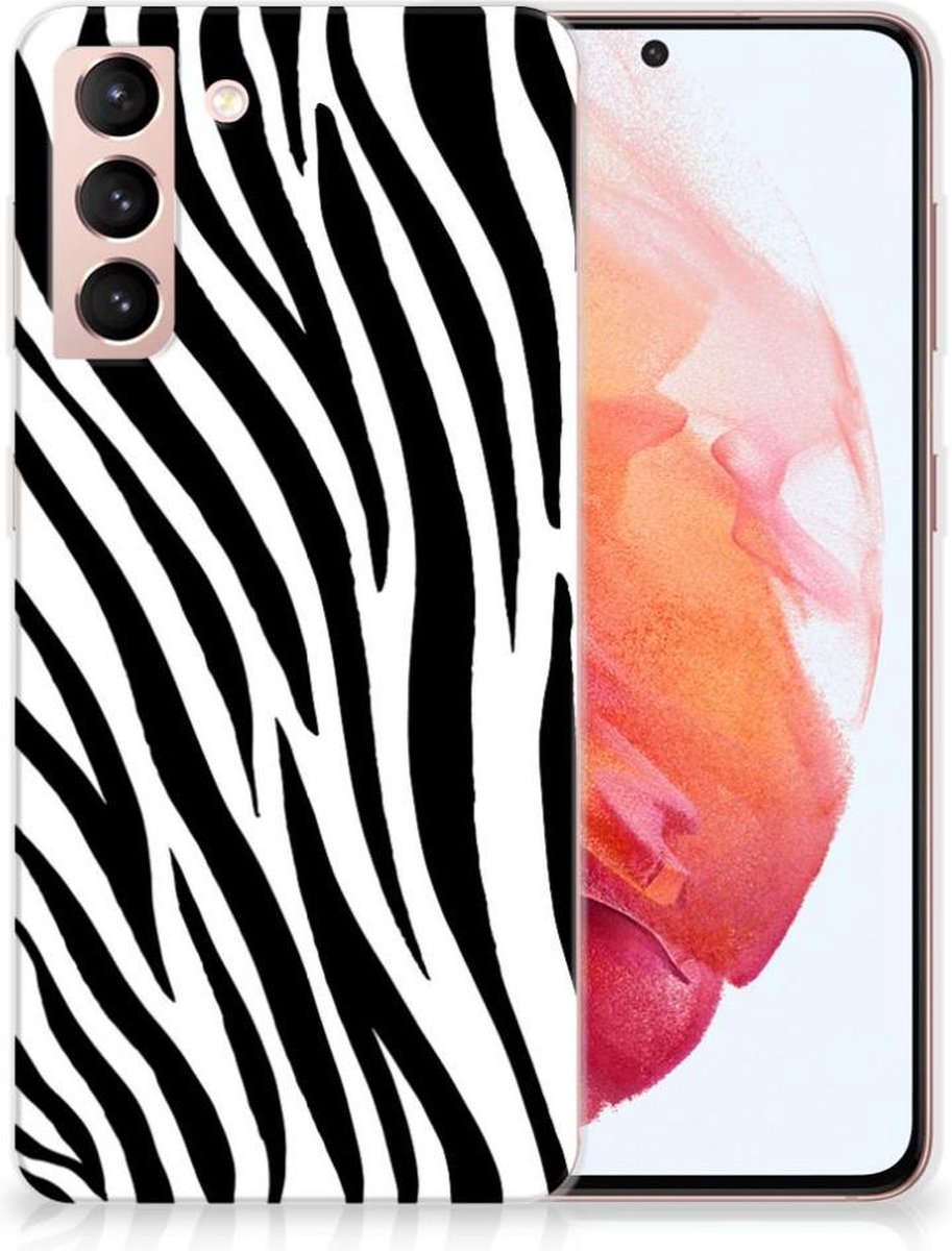 Samsung Galaxy S21 TPU Hoesje Zebra