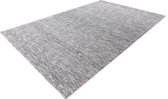 Lalee Palma Vloerkleed Superzacht Dropstitch Tapijt Karpet - 120x170 - Zilver - Gebroken wit