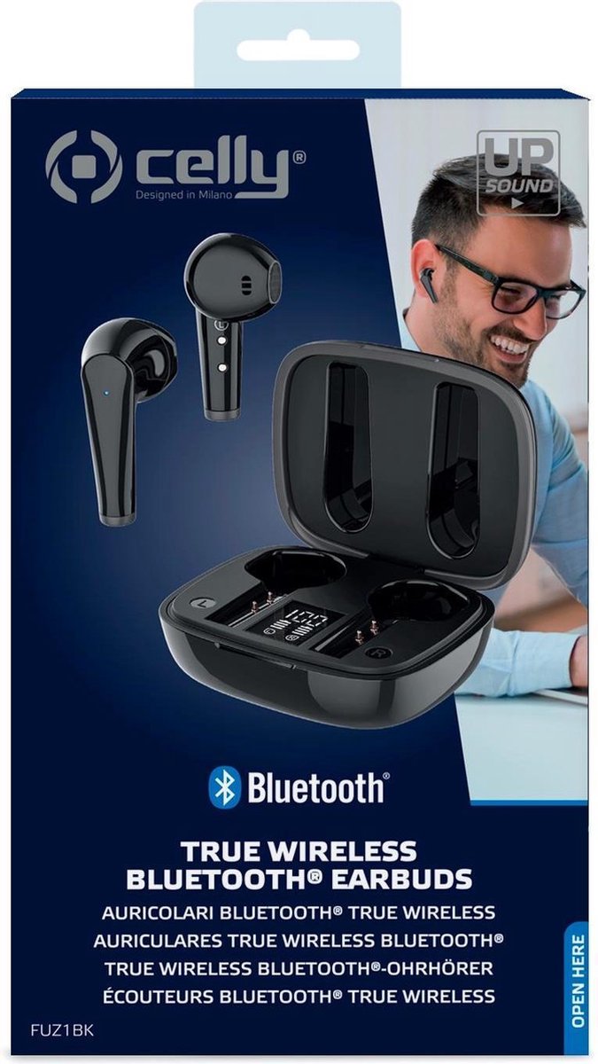 Celly Fuz1 Headset In-ear Bluetooth Zwart | bol.com