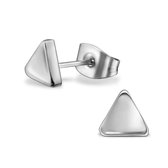 Aramat jewels ® - Zweerknopjes driehoek chirurgisch staal 6mm