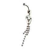 Navelpiercing hanger fantasie chirurgisch staal volwassenen dames