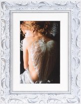 Cadre photo - Henzo - Baroque chic - Format photo 13x18 - Blanc