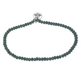 Melady Kralen Armband Ø6-7cm (2mm) Groen Glas Kralen Rond Armband Dames Armbandjes