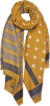 Clayre & Eef sjaal 65x175cm geel