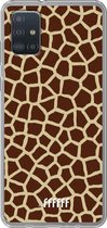 6F hoesje - geschikt voor Samsung Galaxy A52 - Transparant TPU Case - Giraffe Print #ffffff