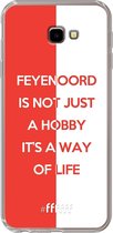 6F hoesje - geschikt voor Samsung Galaxy J4 Plus -  Transparant TPU Case - Feyenoord - Way of life #ffffff